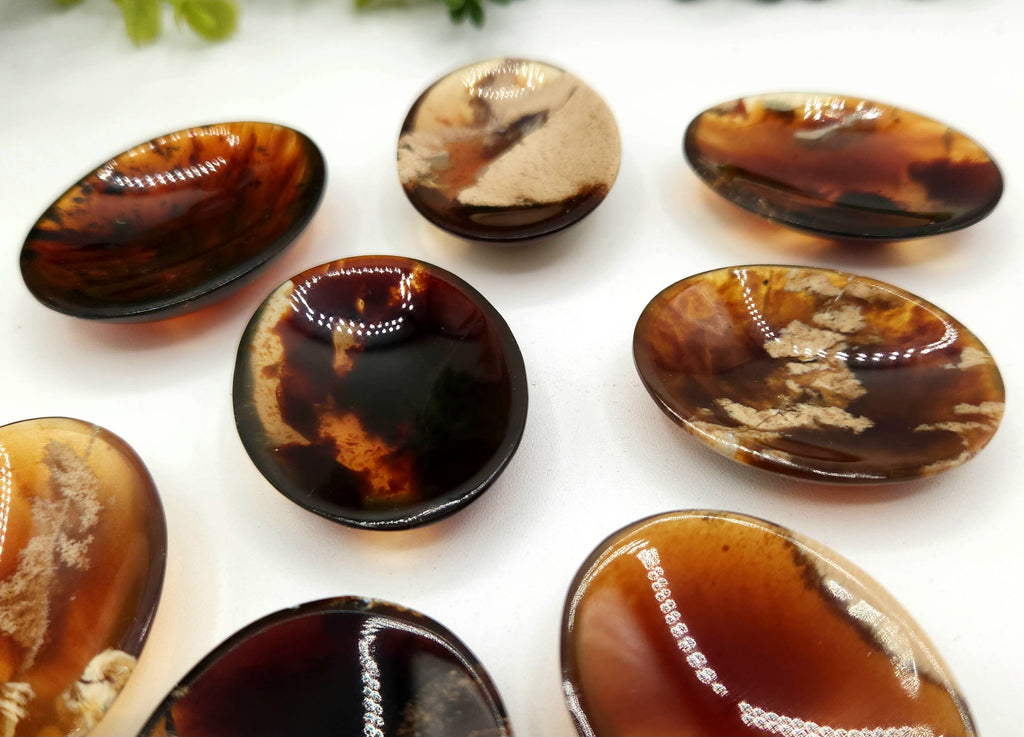 Amber Worry stone (Approxi 45x35x15mm) 100% Natural Amber