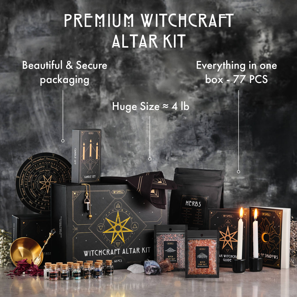 77 Piece Complete Altar Witchcraft Kit